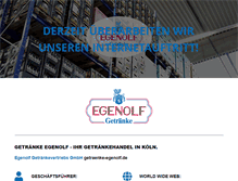 Tablet Screenshot of getraenke-egenolf.de